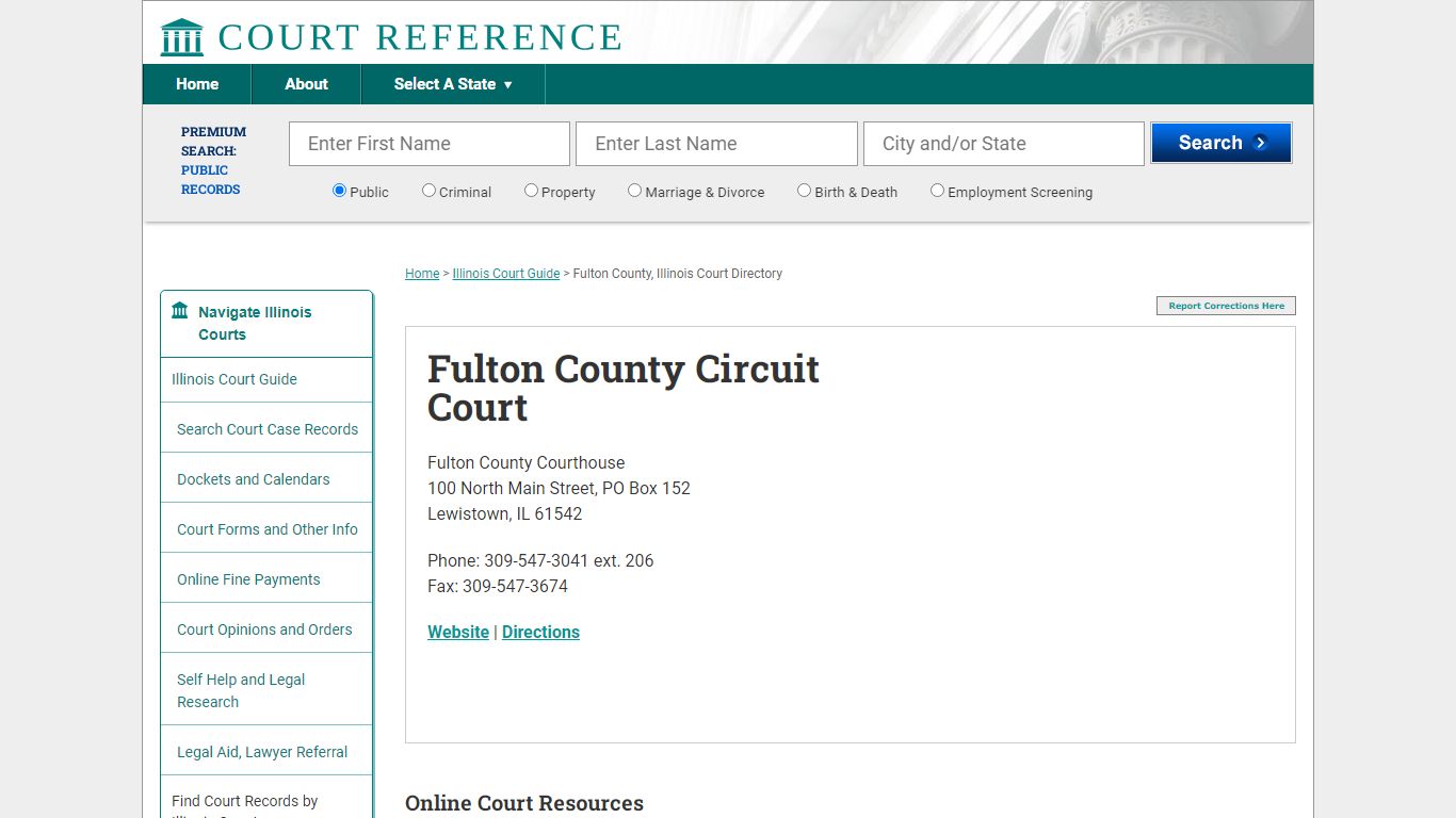 Fulton County Circuit Court - Courtreference.com